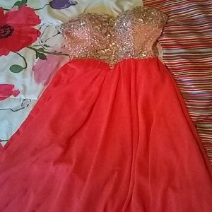 Lavender rose prom dress